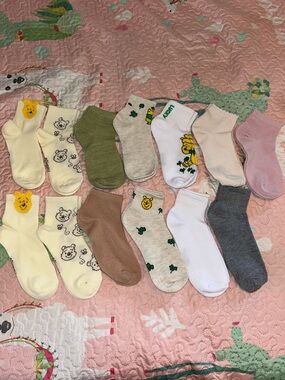 Winnie the Pooh Lucky Clover Ankle Socks Collection